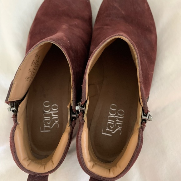 Franco Sarto Keegan Booties Boots Side Zipper - Picture 8 of 8